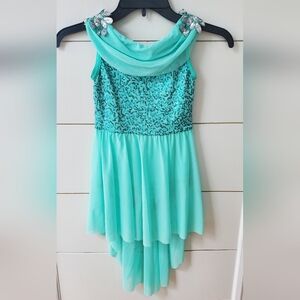 Weissman Turquoise Kids Dance Costume